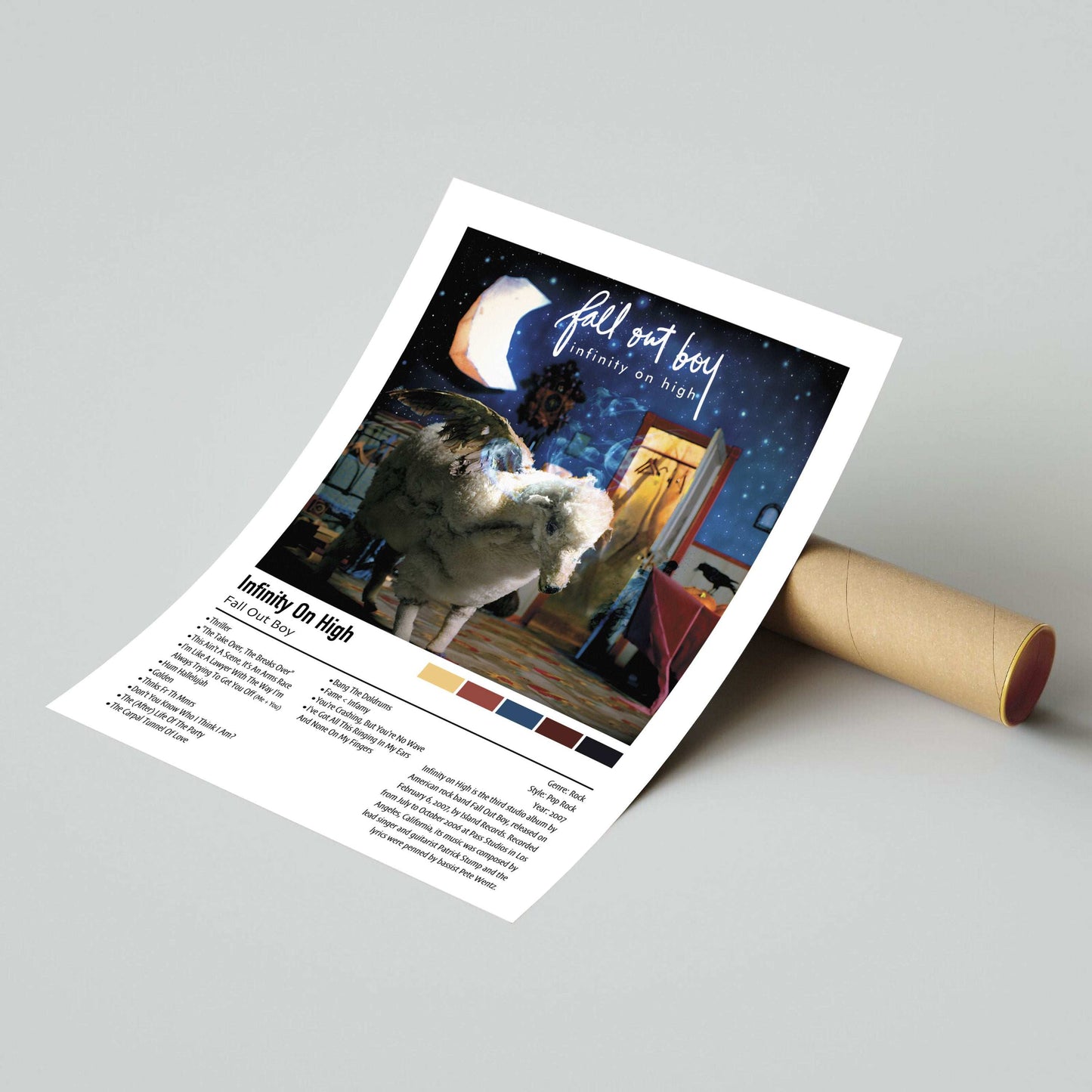 Fall Out Boy | Infinity On High | Custom Album Cover Poster Print