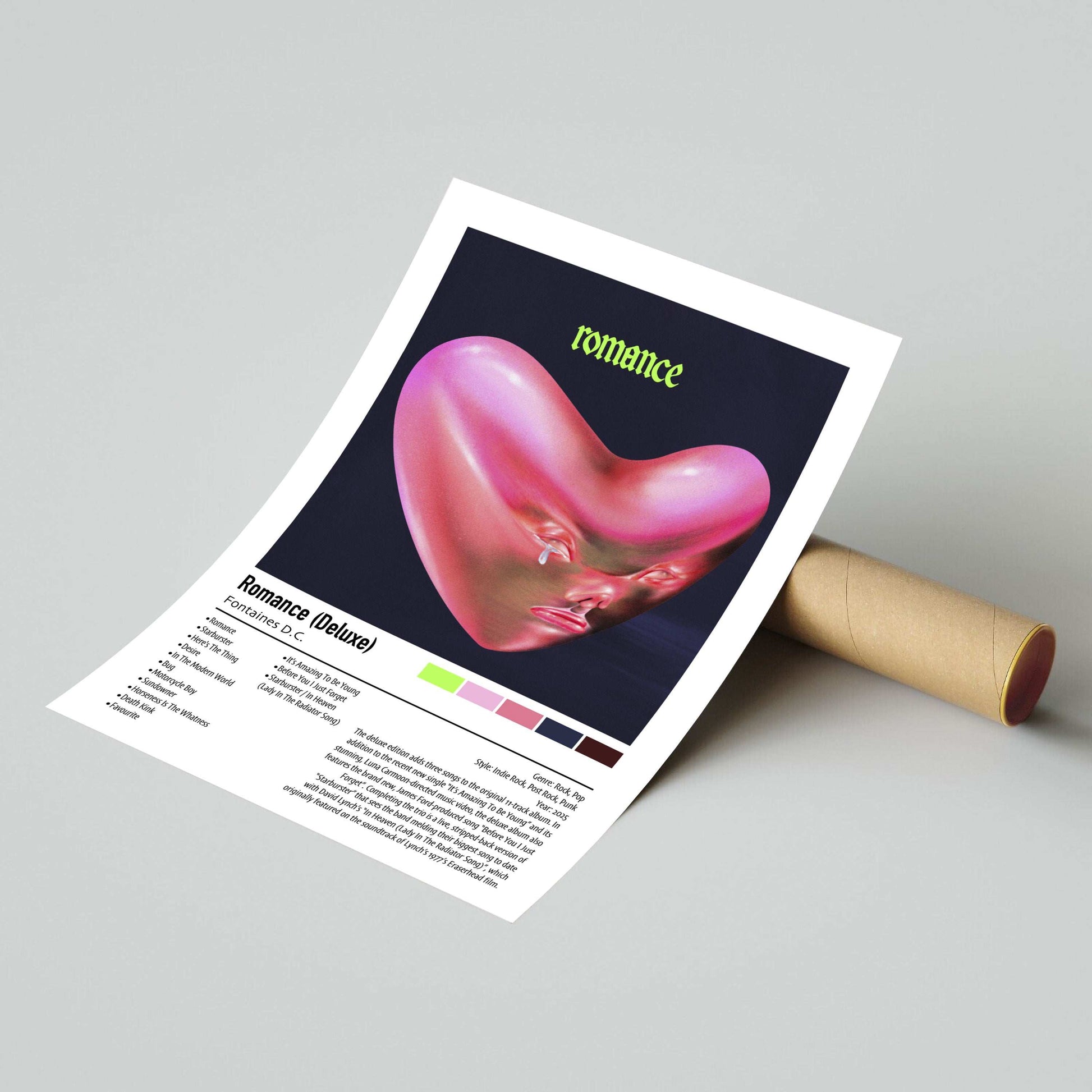 Fontaines D.C. | Romance (Deluxe) | Custom Album Cover Poster Print