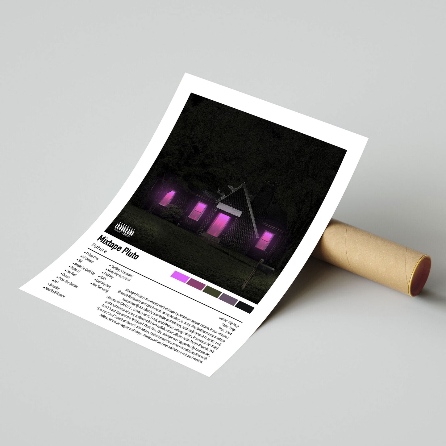 Future | Mixtape Pluto | Custom Album Cover Poster Print