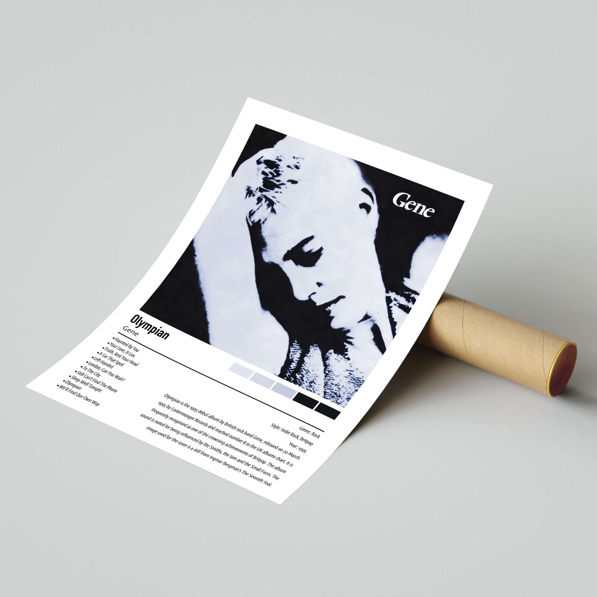 Gene | Olympian | Custom Album Cover Poster Print
