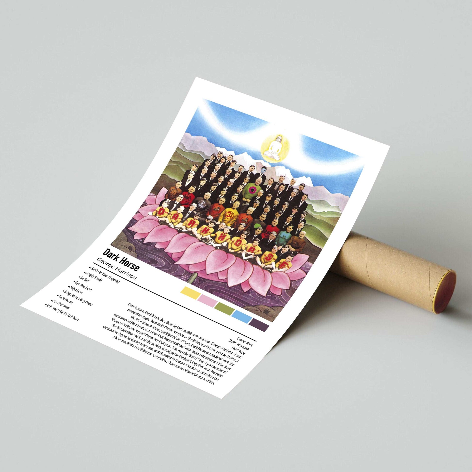 George Harrison | Dark Horse | Custom Album Cover Poster Print