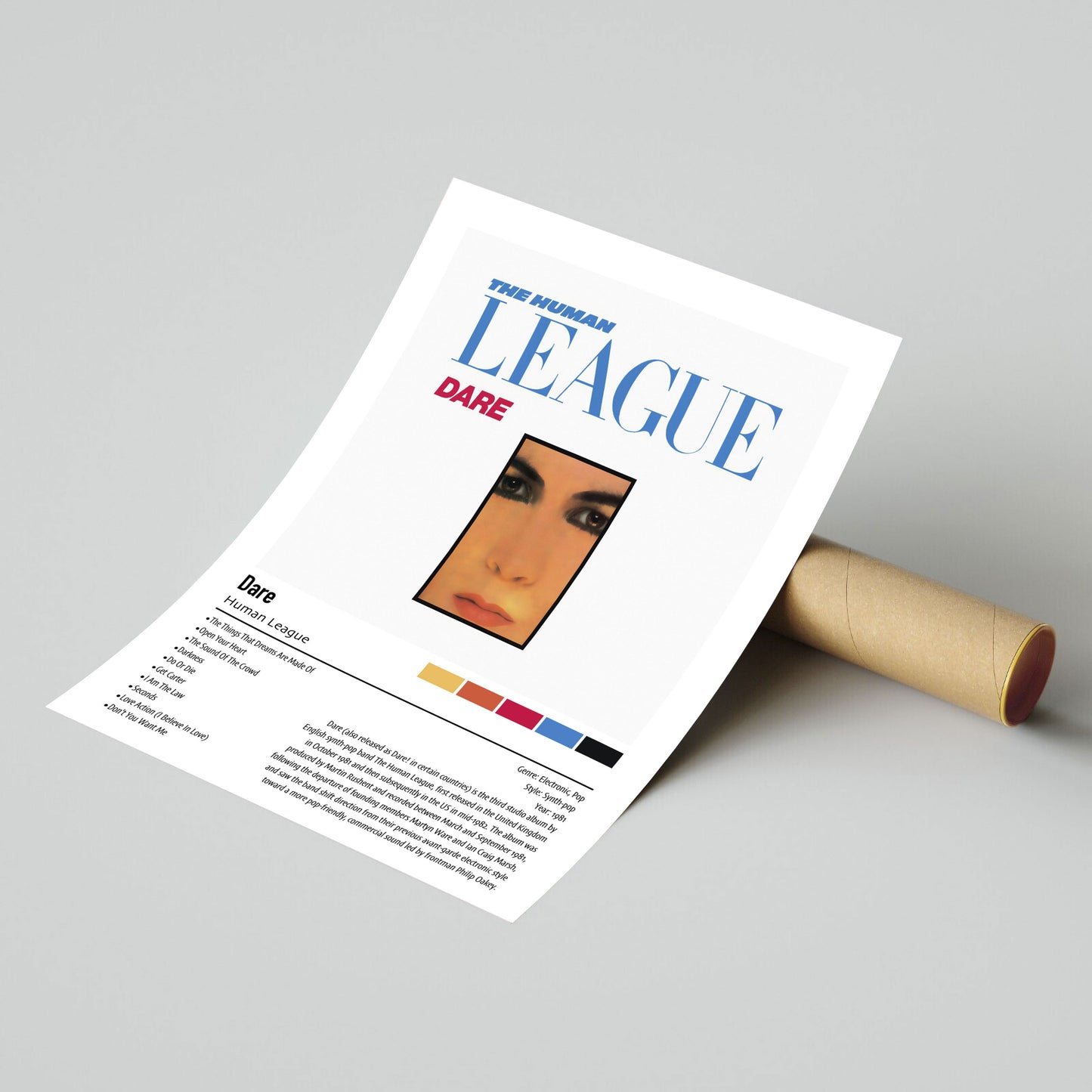 Human League | Dare | Custom Album Cover Poster Print