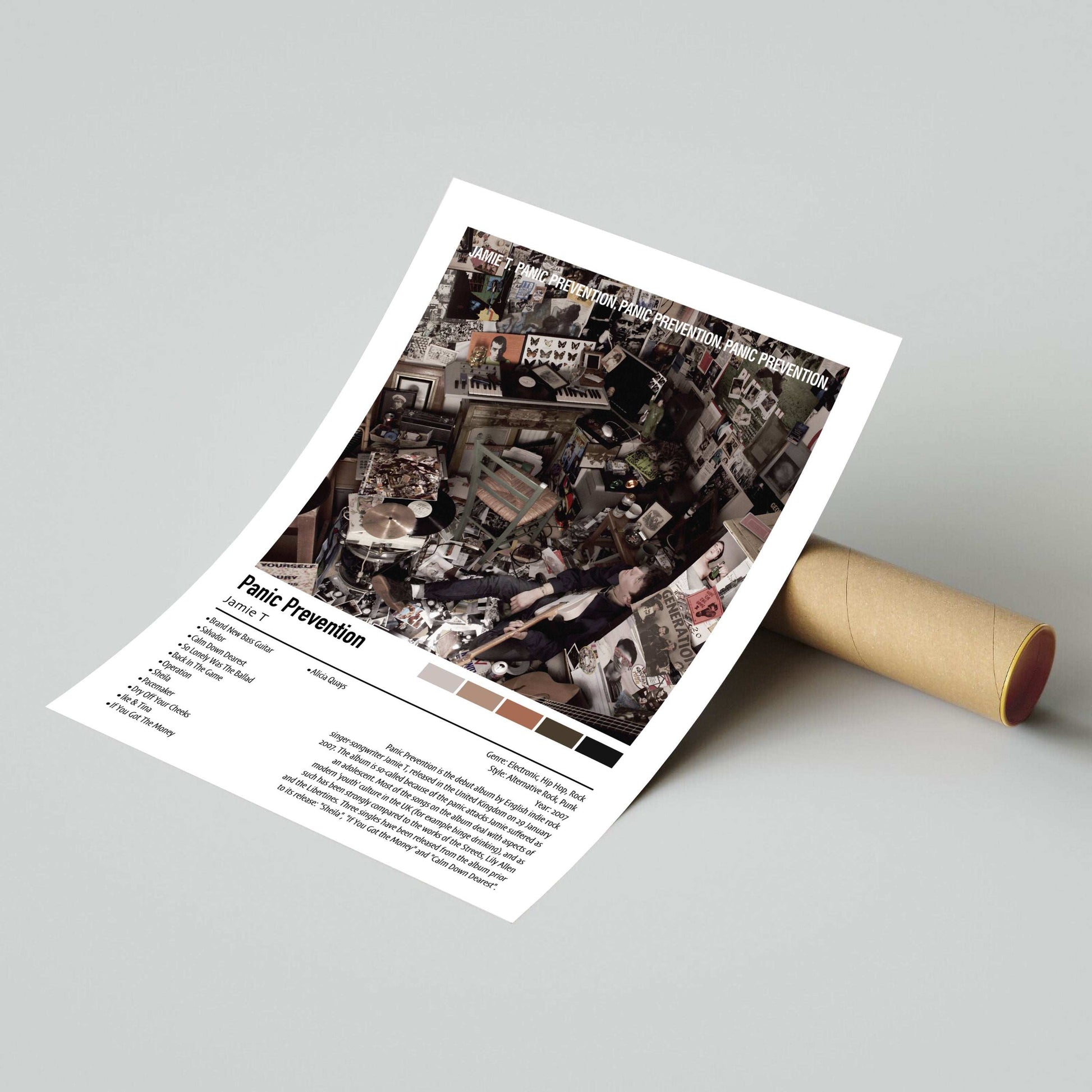 Jamie T | Panic Prevention | Custom Album Cover Poster Print
