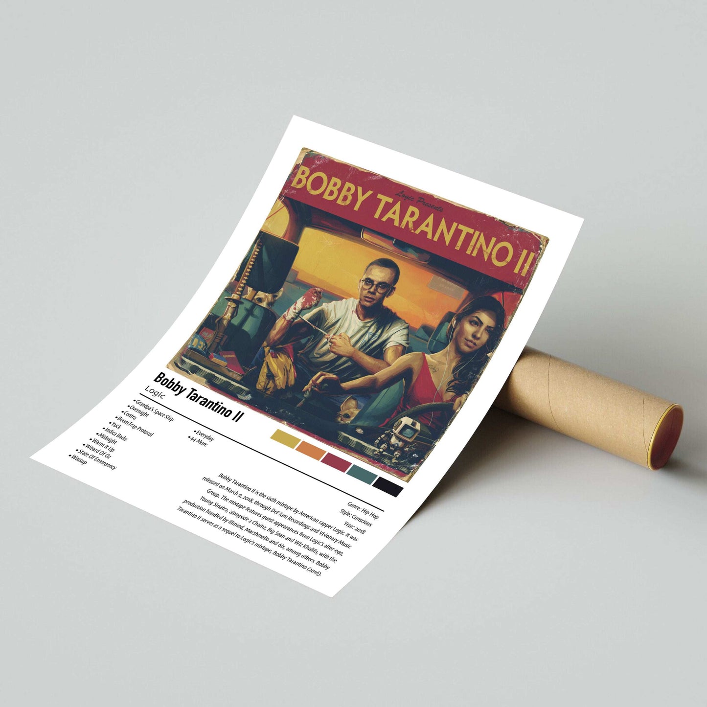 Logic | Bobby Tarantino Il | Custom Album Cover Poster Print