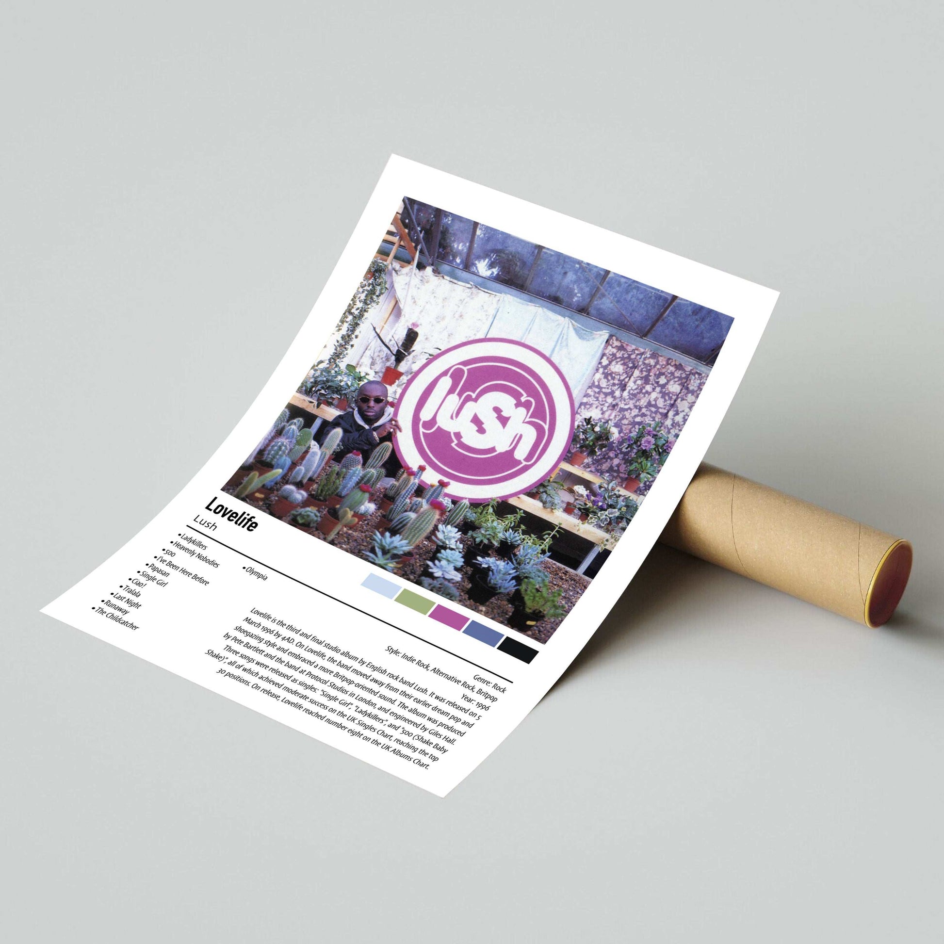 Lush | Lovelife | Custom Album Cover Poster Print