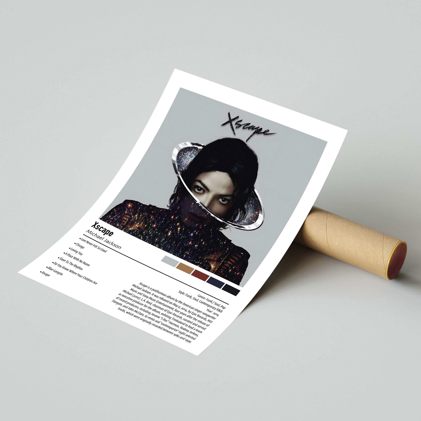 Michael Jackson | Xscape | Custom Album Cover Poster Print