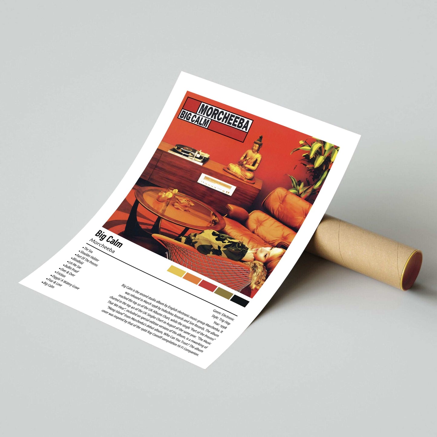 Morcheeba | Big Calm | Custom Album Cover Poster Print