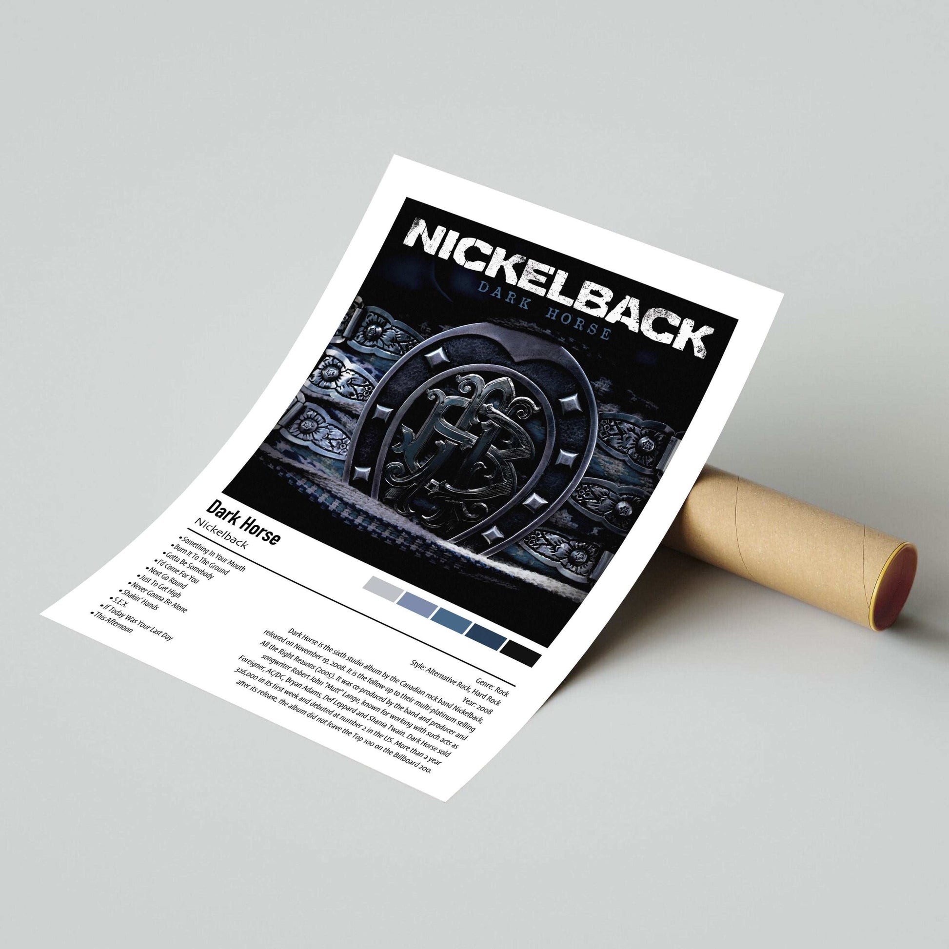 Nickelback | Dark Horse | Custom Album Cover Poster Print