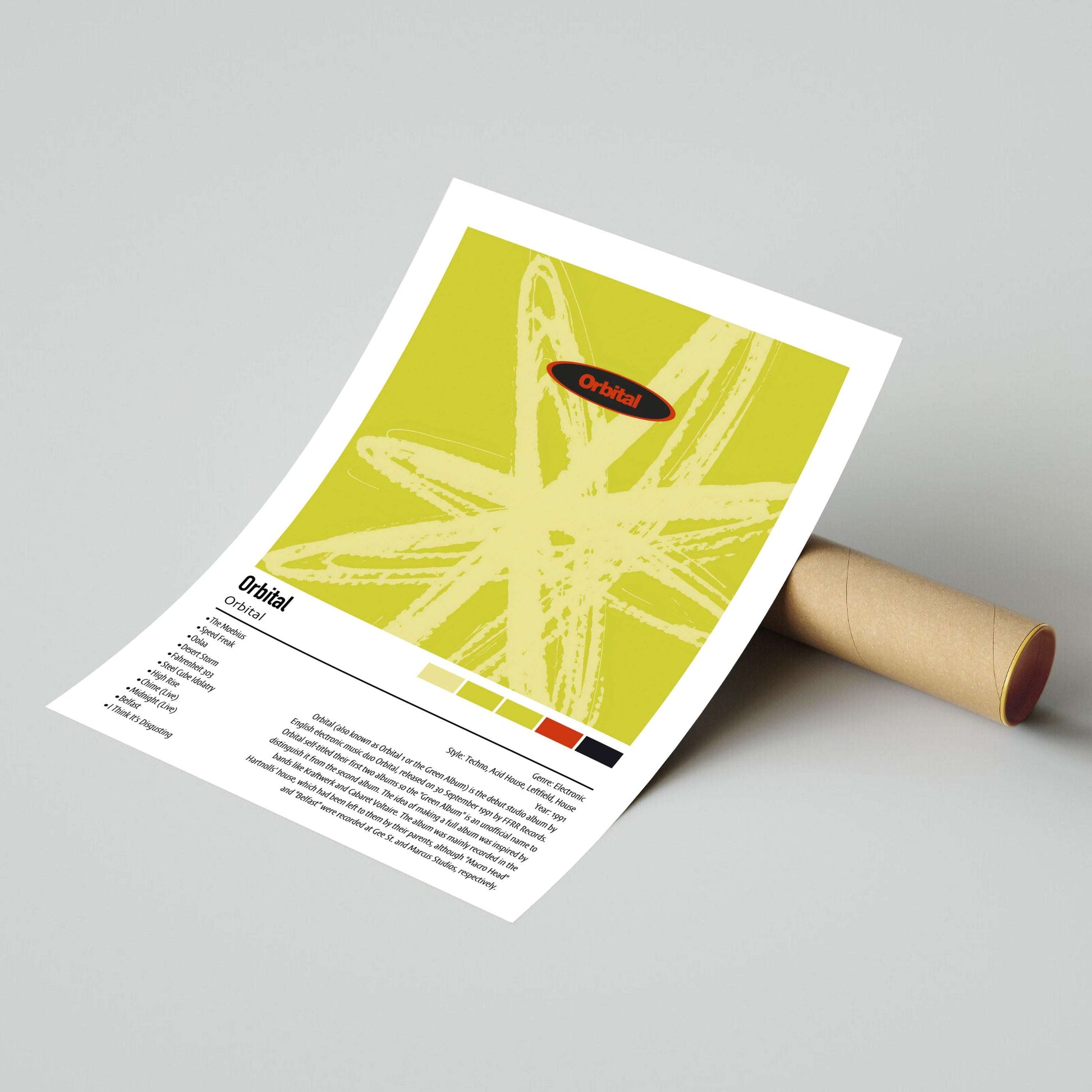 Orbital | Orbital | Custom Album Cover Poster Print