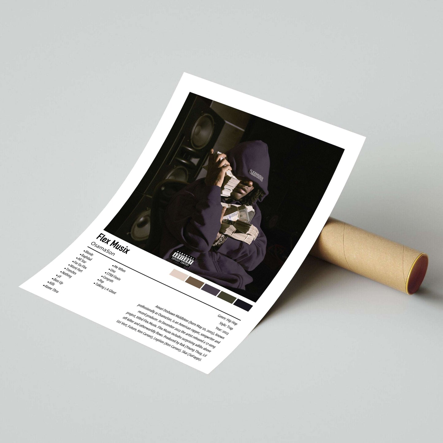 OsamaSon | Flex Musix | Custom Album Cover Poster Print