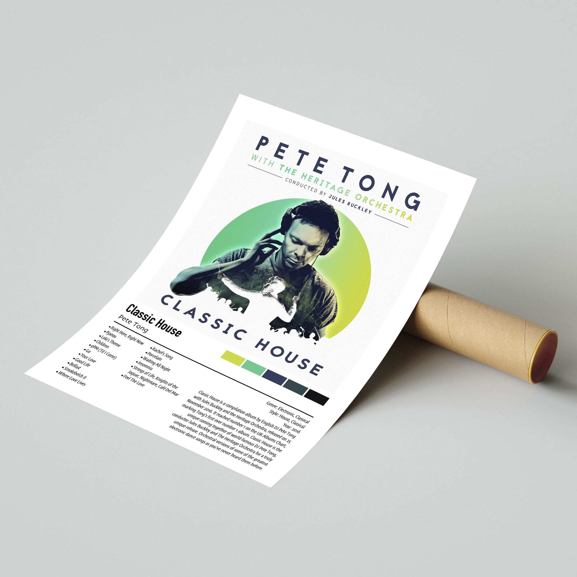 Pete Tong | Classic House | Custom Album Cover Poster Print