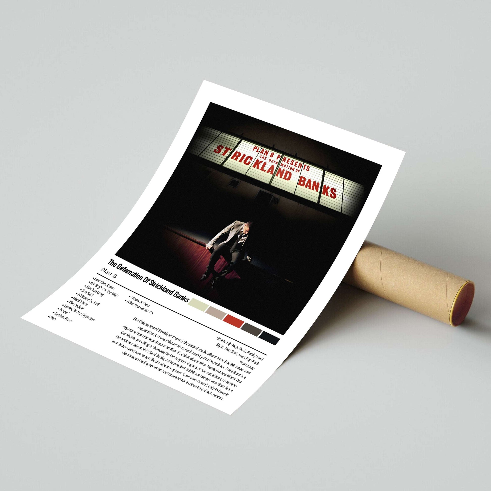 Plan B | The Defamation Of Strickland Banks | Custom Album Cover Poster Print