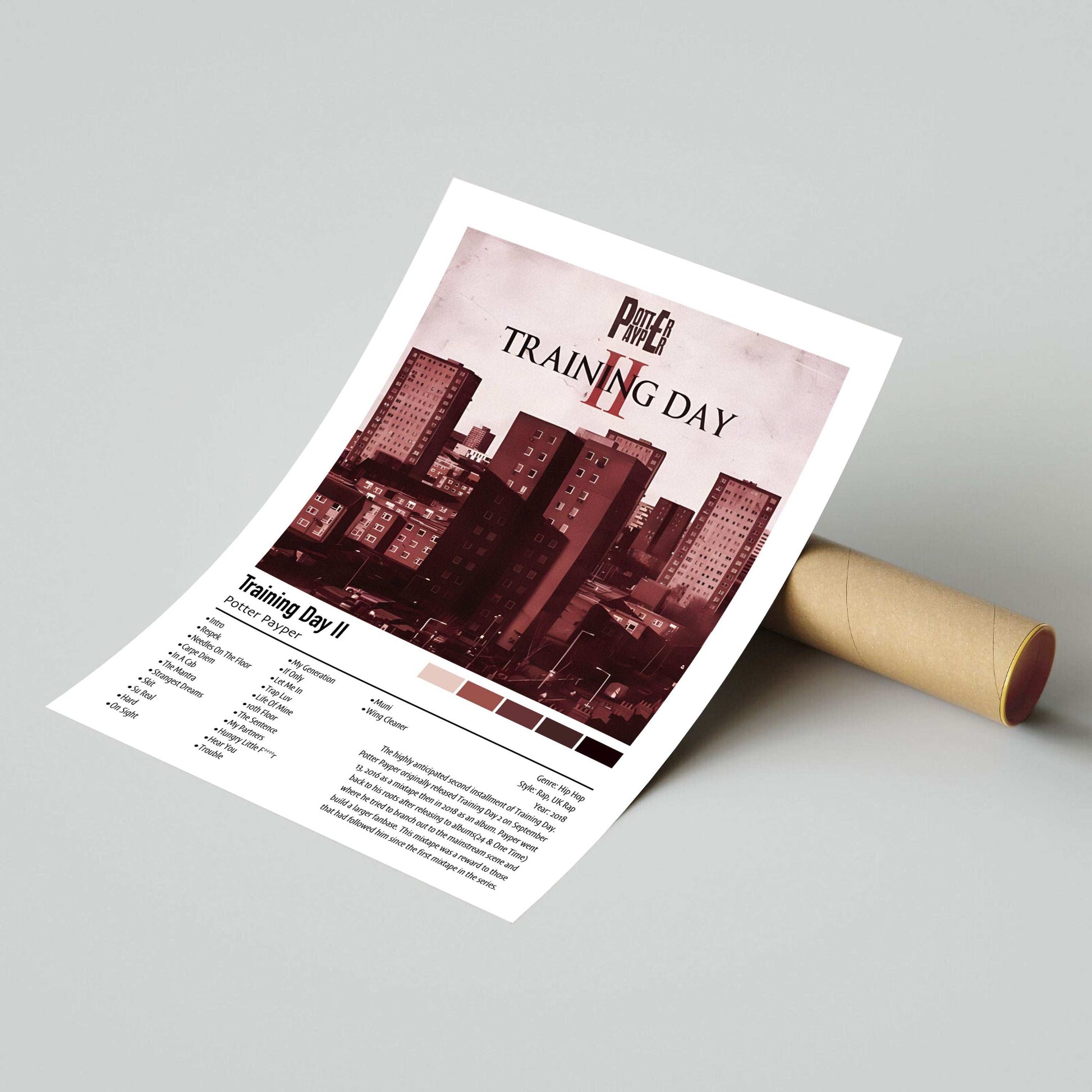 Potter Payper | Training Day 2 | Custom Album Cover Poster Print