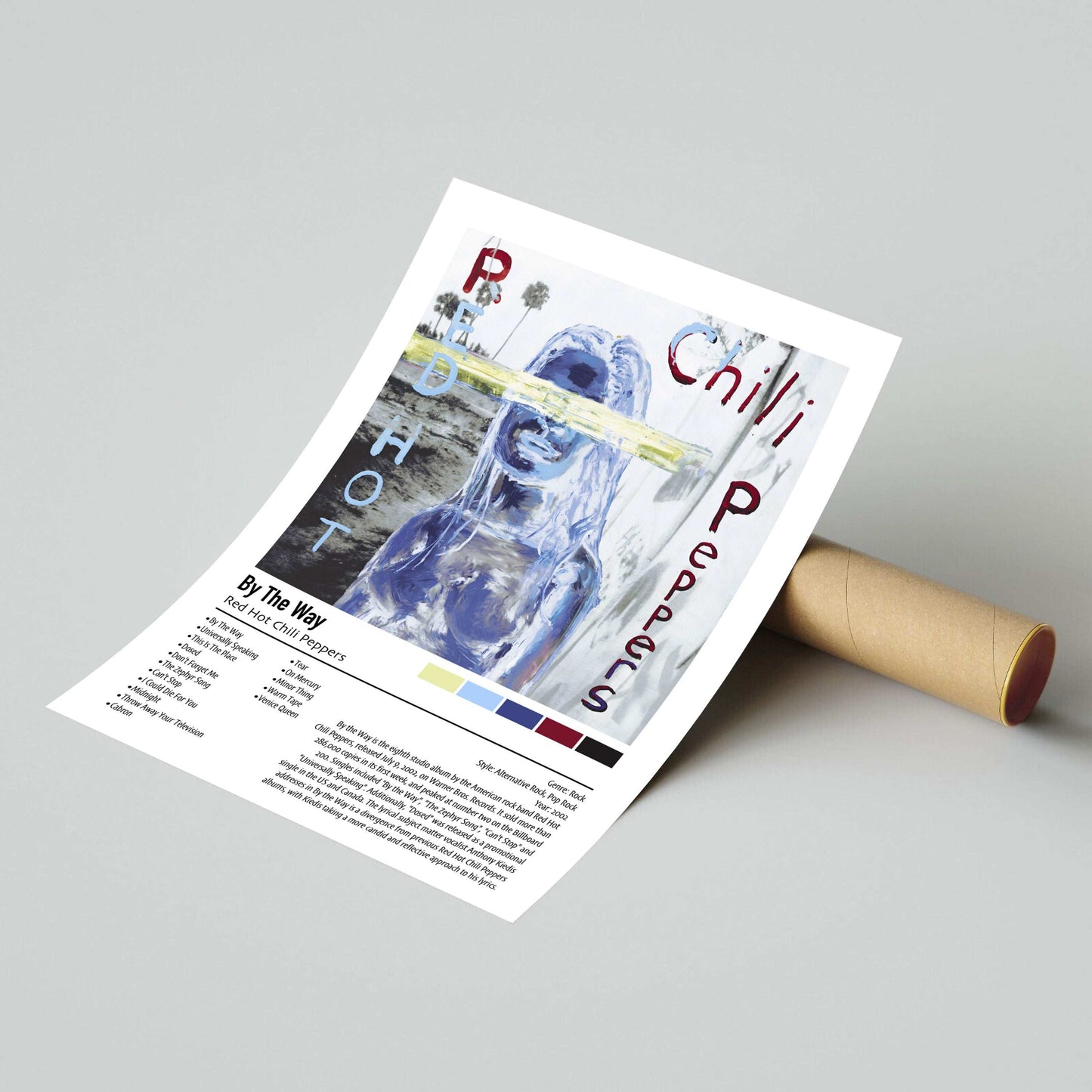 Red Hot Chill Peppers | By The Way | Custom Album Cover Poster Print