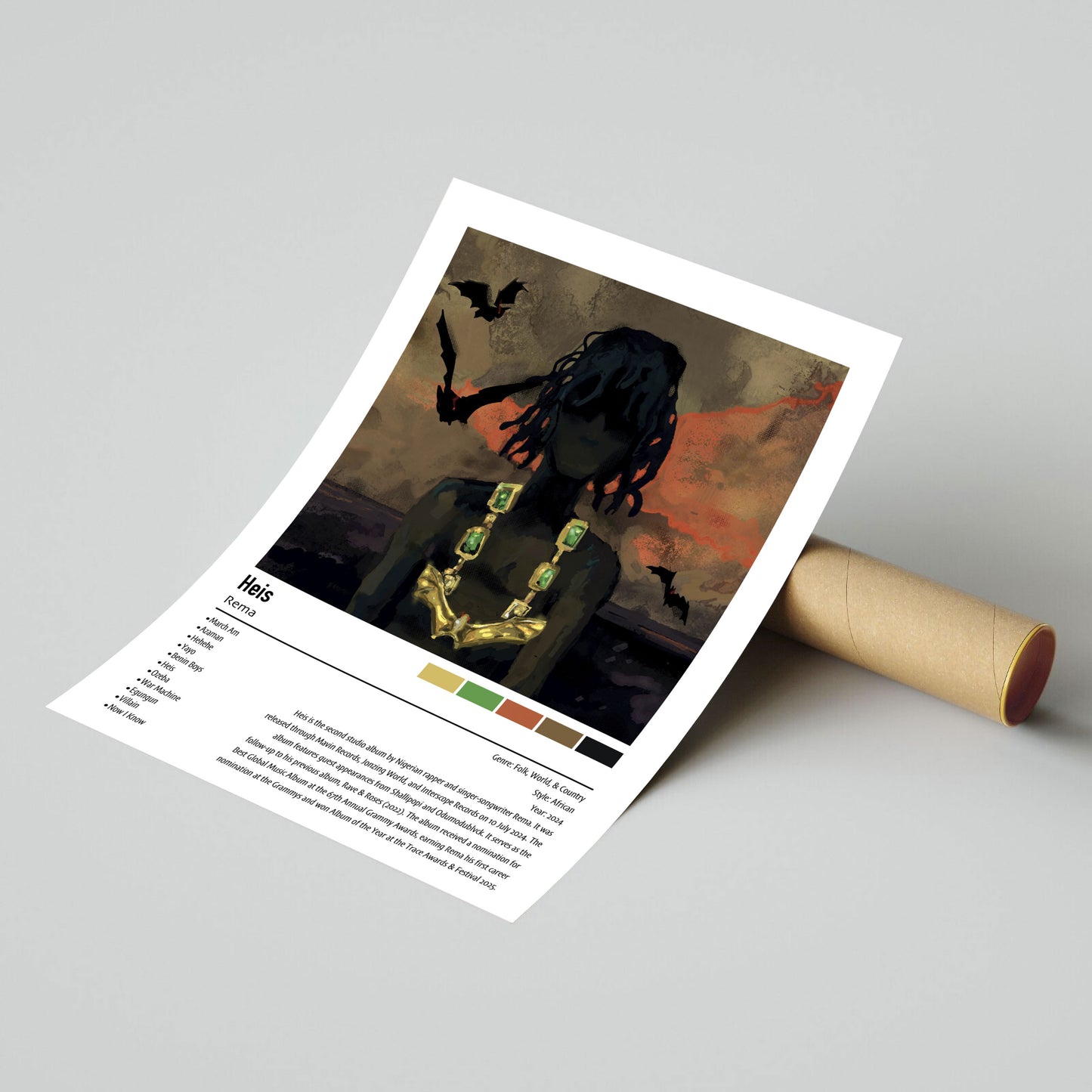 Rena | Heis | Custom Album Cover Poster Print