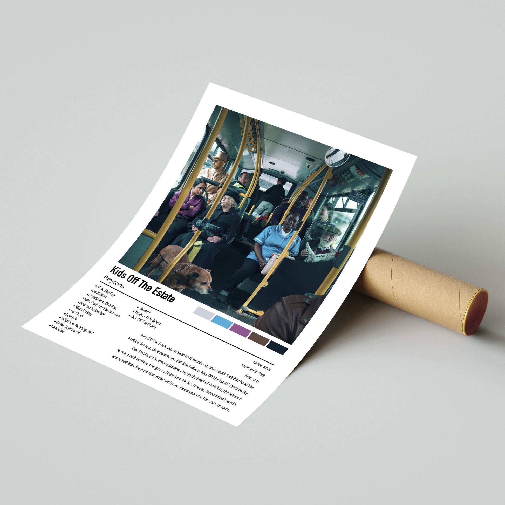 Reytons | Kids Off The Estate | Custom Album Cover Poster Print