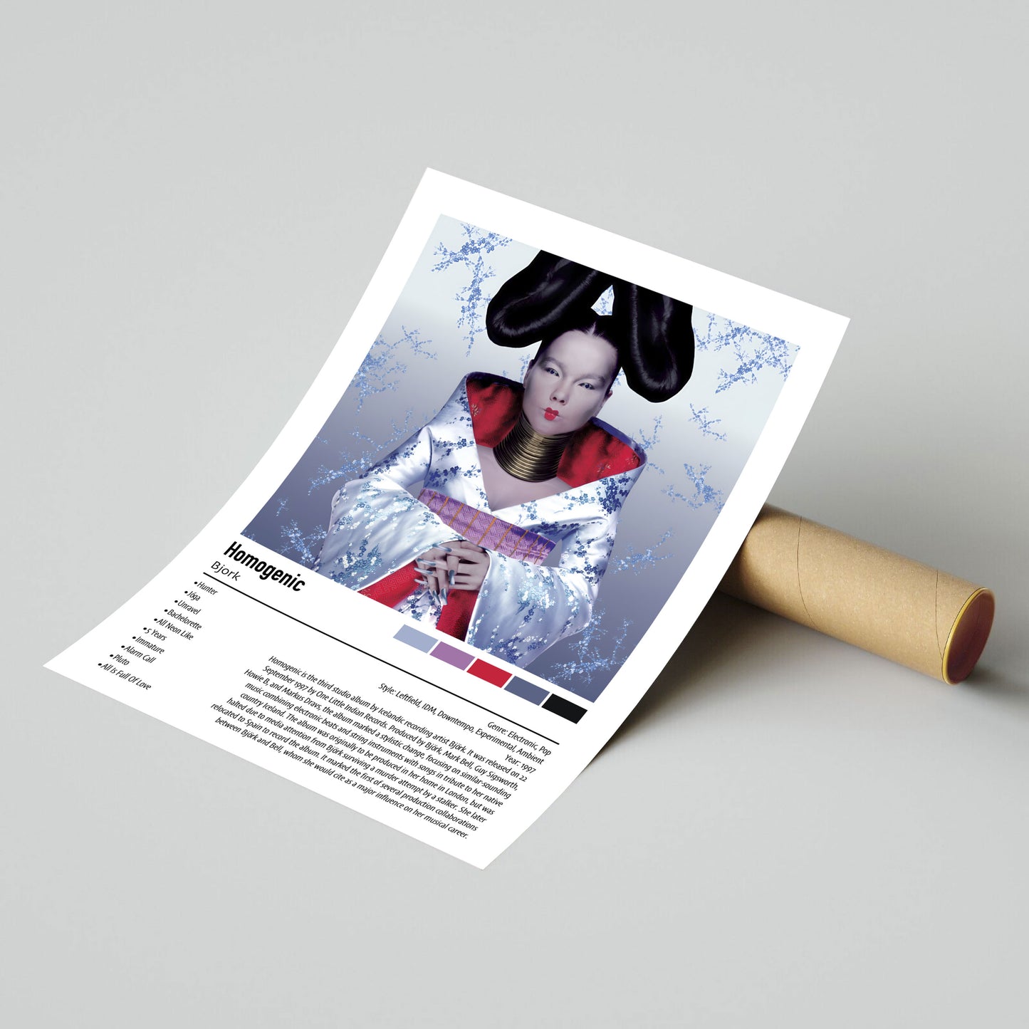 Bjork | Homogenic | Custom Album Cover Poster Print