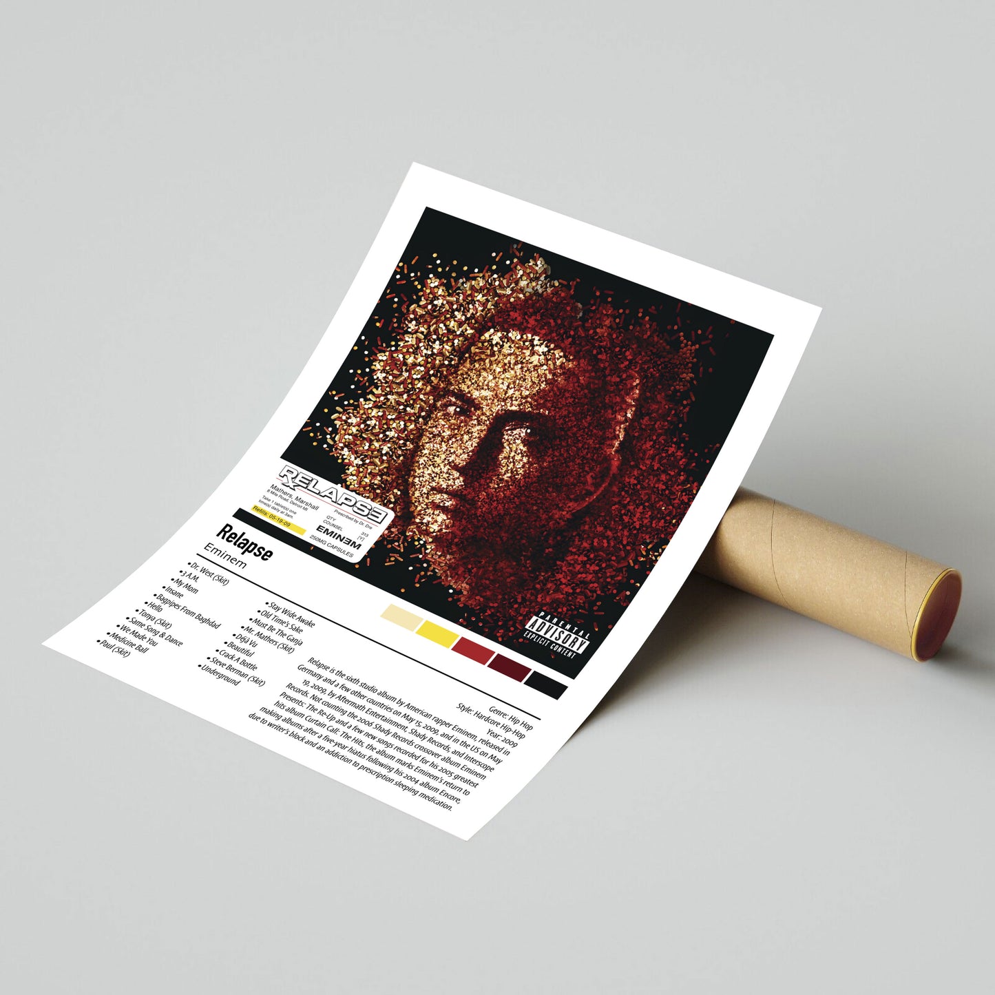 Eminem | Relapse | Custom Album Cover Poster Print