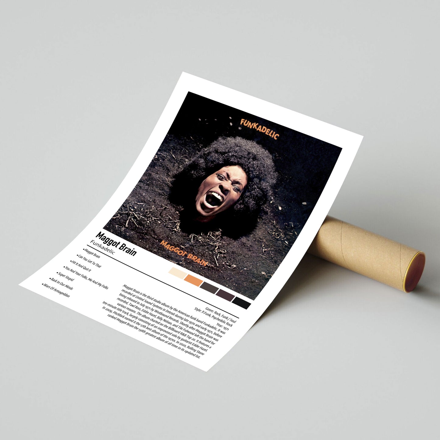 Funkadelic | Maggot Brain | Custom Album Cover Poster Print