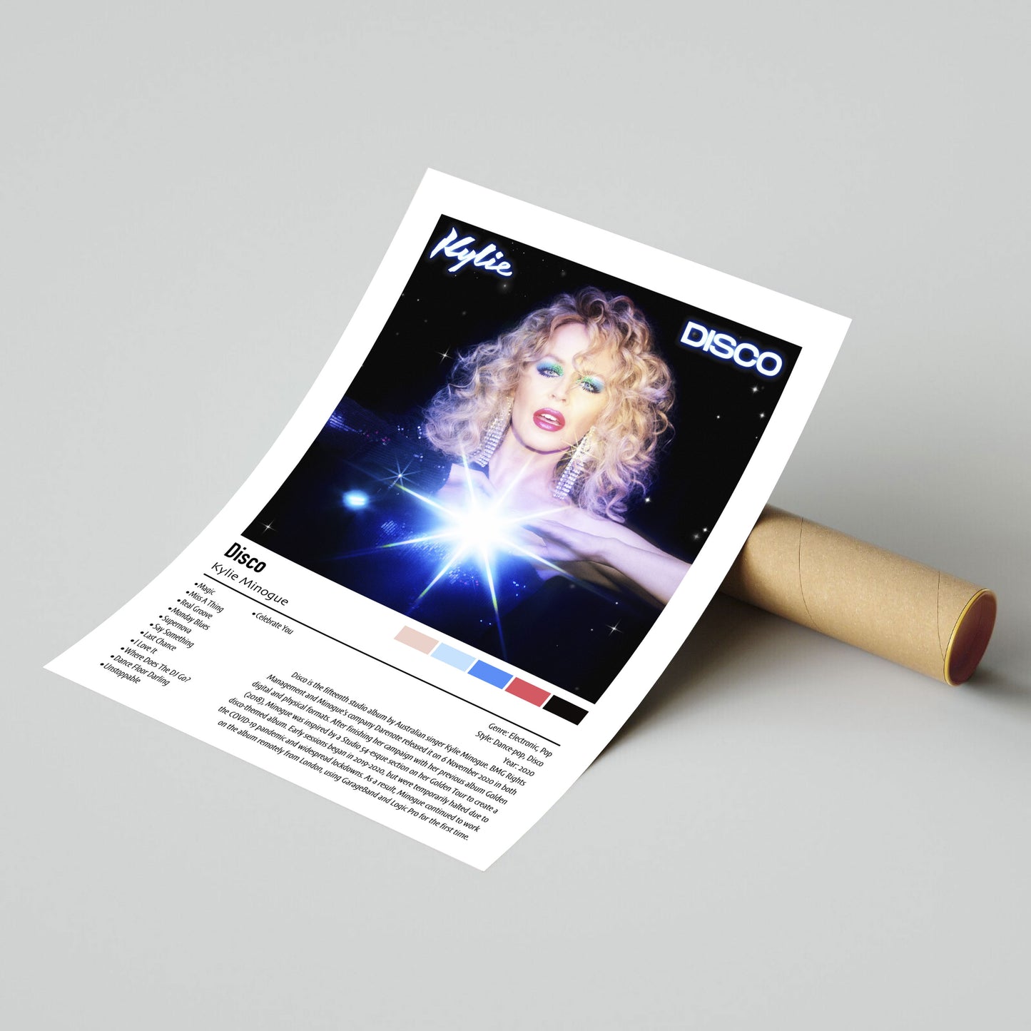 Kylie Minogue | Disco | Custom Album Cover Poster Print