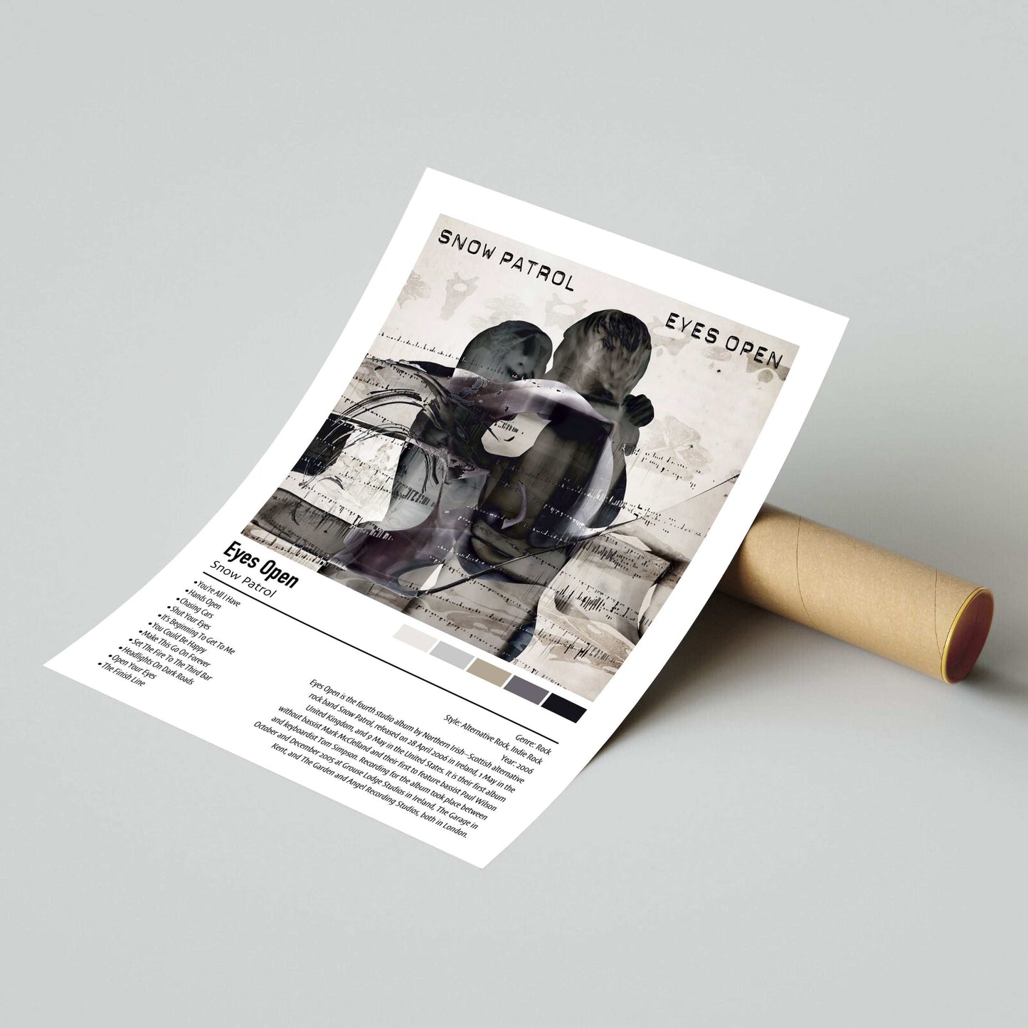 Snow Patrol | Eyes Open | Custom Album Cover Poster Print