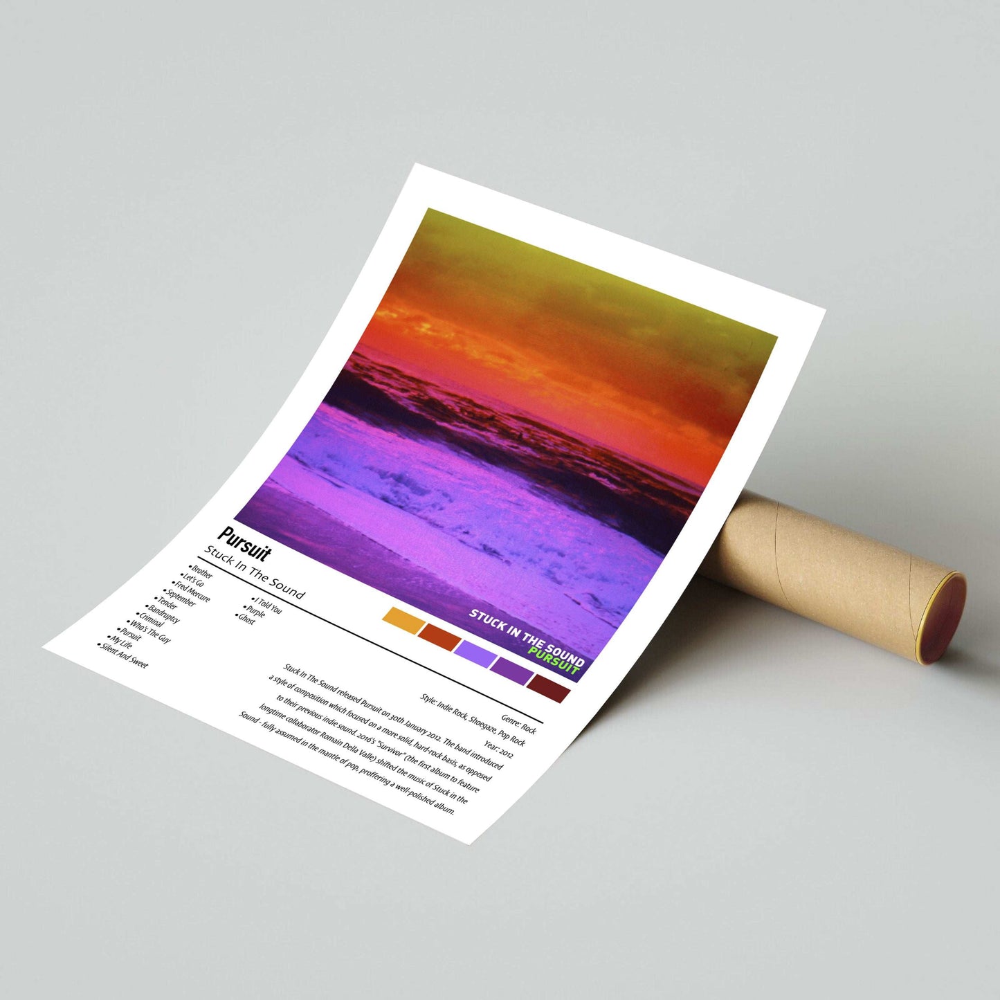 Stuck In The Sound | Pursuit | Custom Album Cover Poster Print