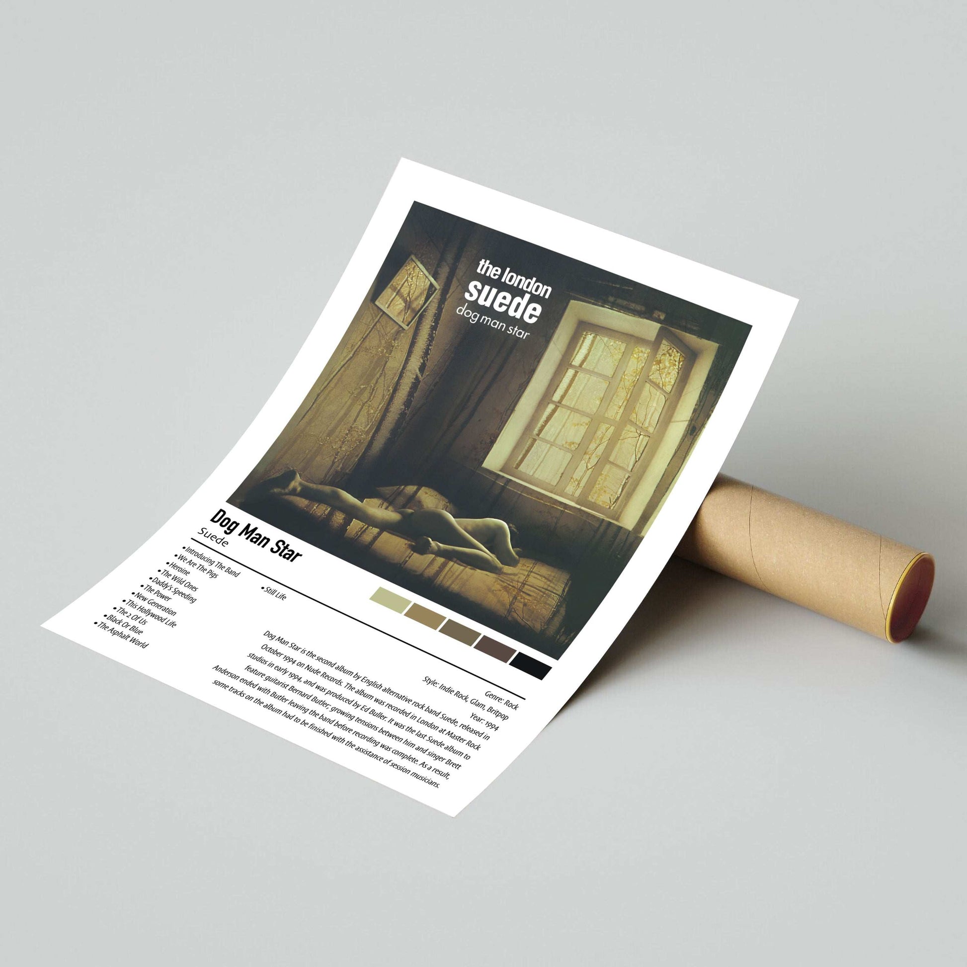 Suede | Dog Man Star | Custom Album Cover Poster Print