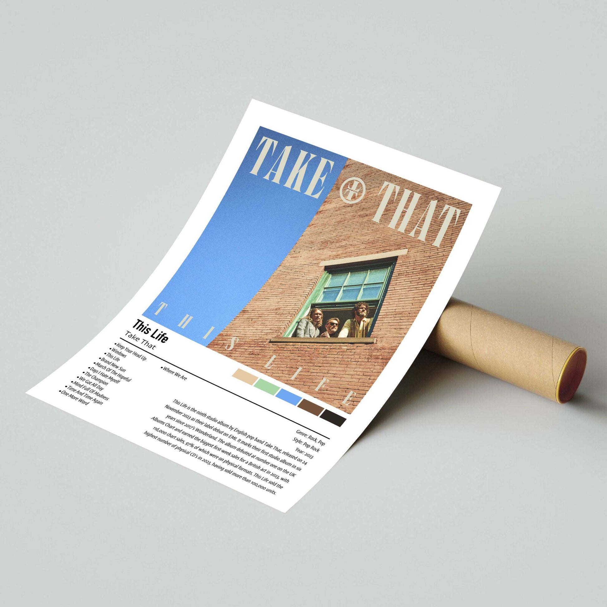 Take That | This Life | Custom Album Cover Poster Print