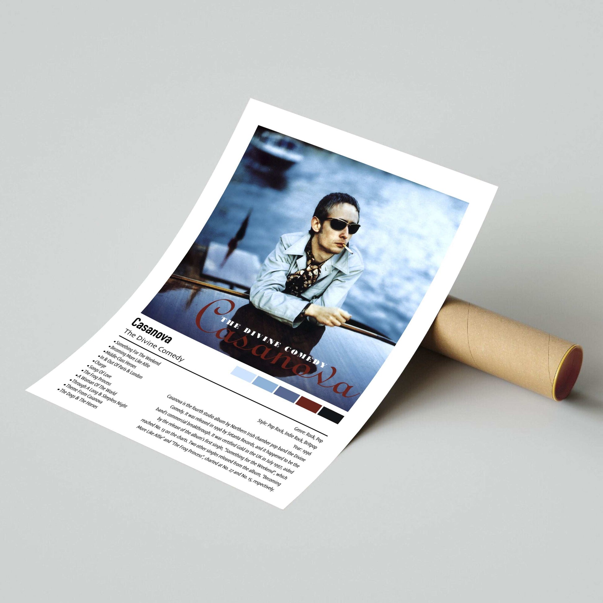 The Divine Comedy | Casanova | Custom Album Cover Poster Print