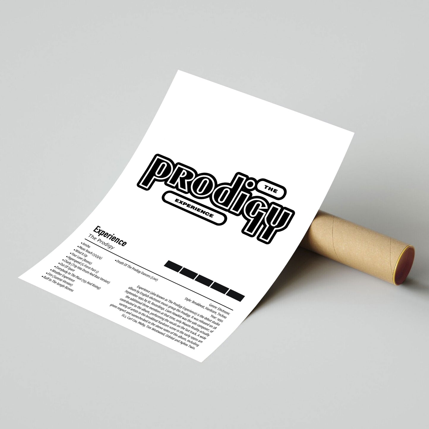 The Prodigy | Experience | Custom Album Cover Poster Print