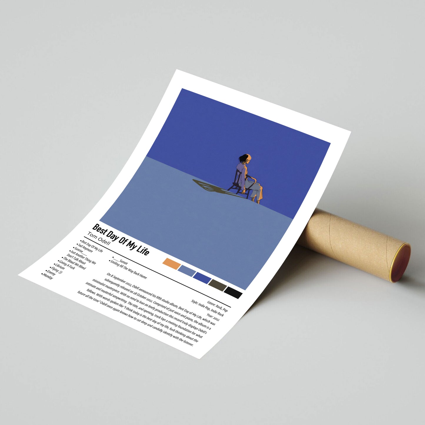Tom Odell | Best Day Of My Life | Custom Album Cover Poster Print