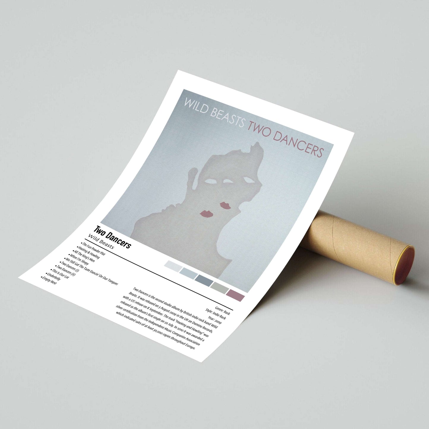 Wild Beasts | Two Dancers | Custom Album Cover Poster Print