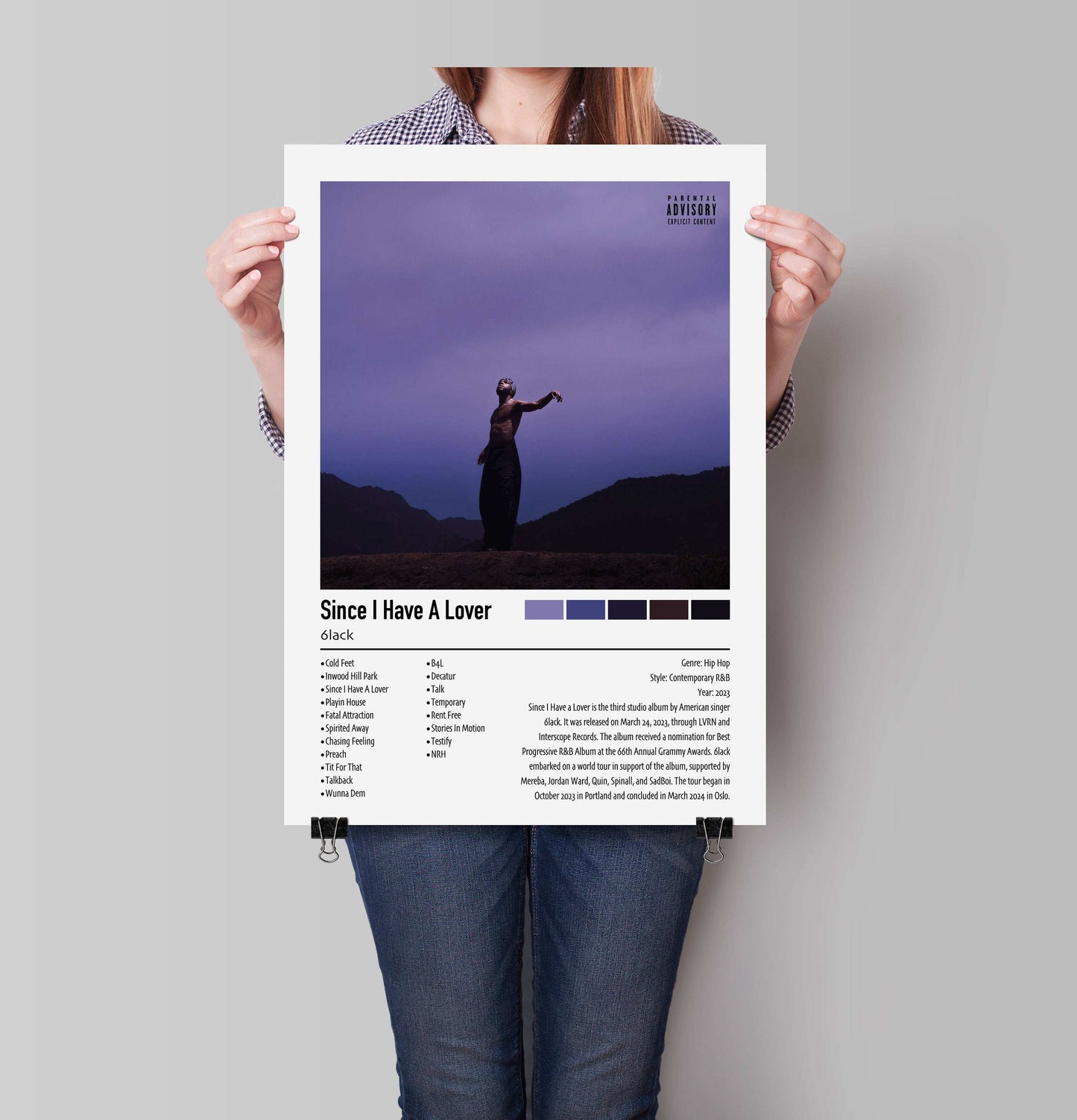 6lack | Since I Have A Lover | Custom Album Cover Poster Print