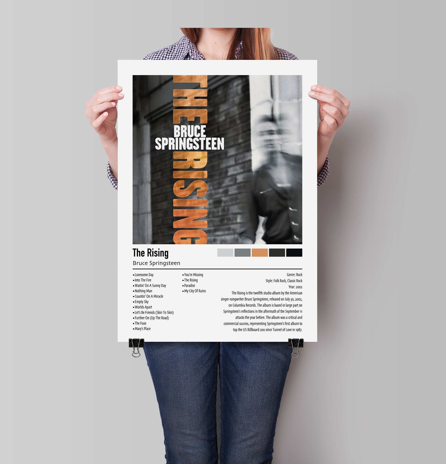 Bruce Springsteen | The Rising | Custom Album Cover Poster Print