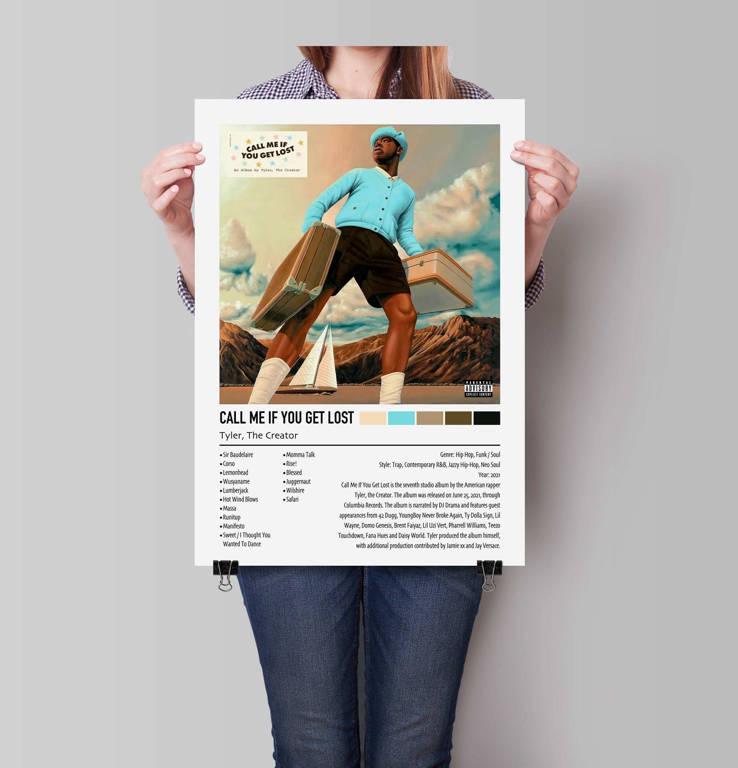 Tyler, The Creator | CALL ME IF YOU GET LOST (Alternate Cover) | Custom Album Cover Poster Print