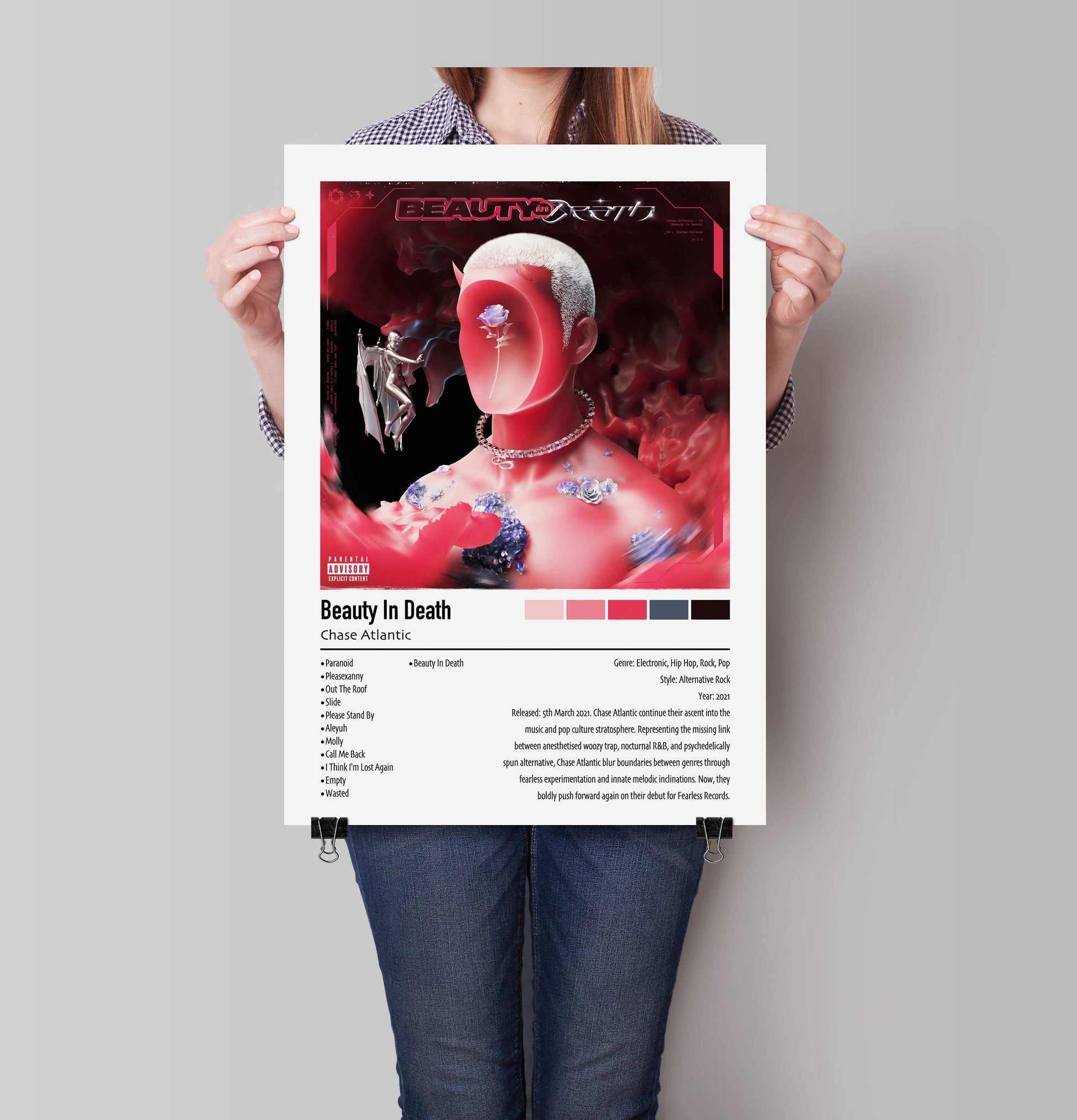 Chase Atlantic | Beauty In Death | Custom Album Cover Poster Print