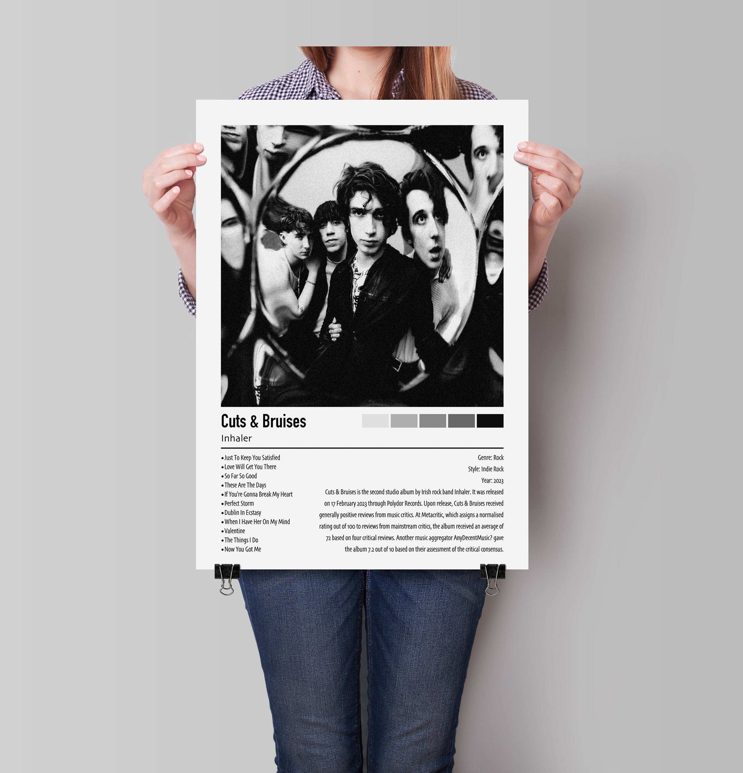 Inhaler | Cuts & Bruises | Custom Album Cover Poster Print