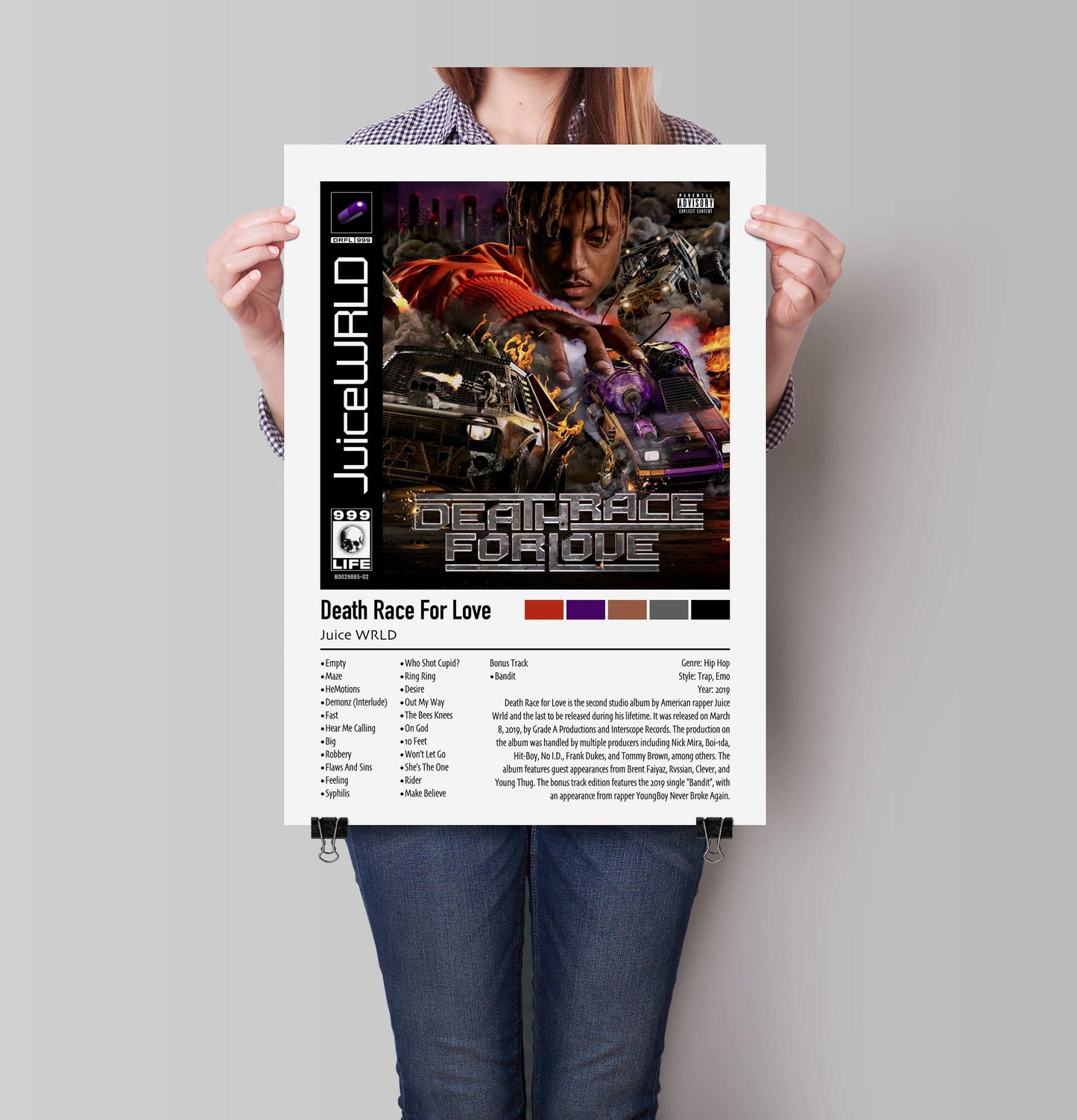 Juice WRLD | Death Race For Love (Bonus Track) | Custom Album Cover Poster Print