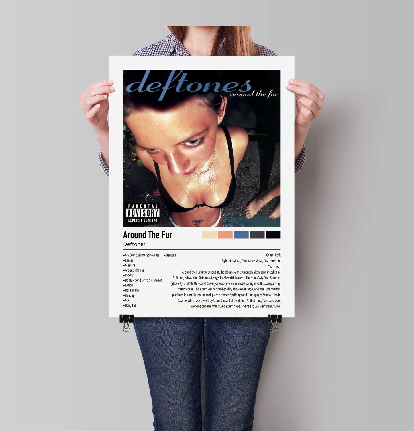 Deftones | Around The Fur | Custom Album Cover Poster Print