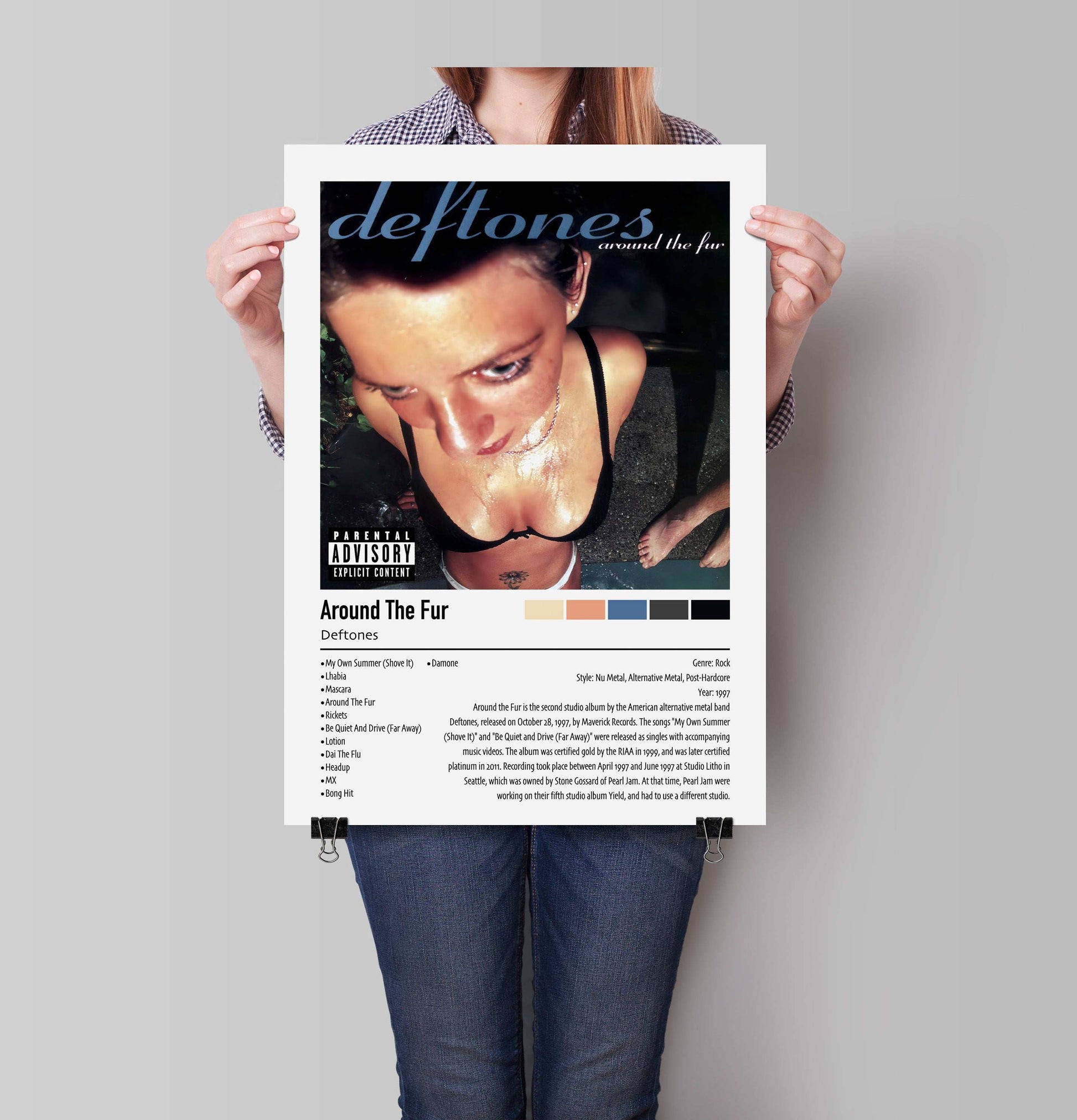 Deftones | Around The Fur | Custom Album Cover Poster Print