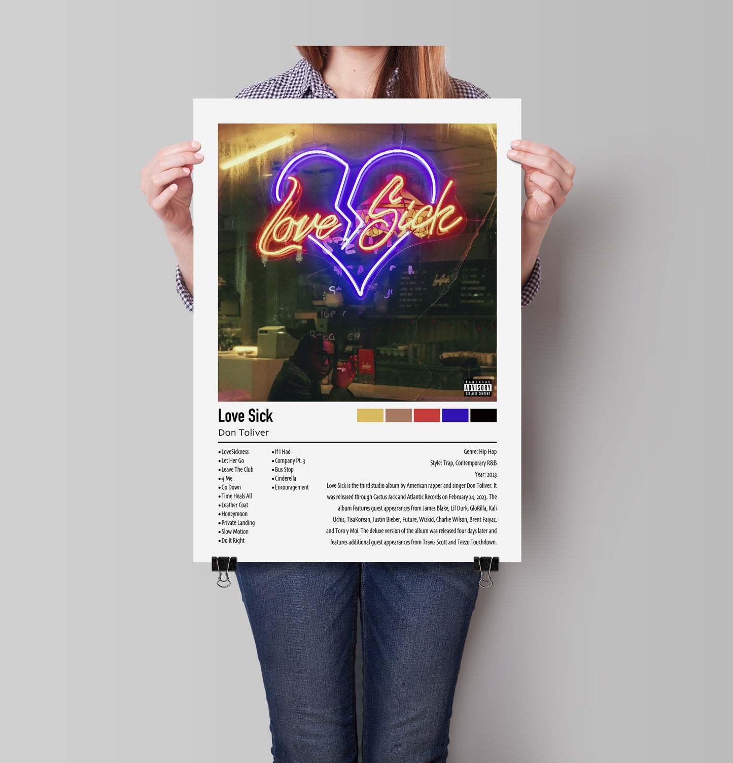 Don Toliver | Love Sick | Custom Album Cover Poster Print