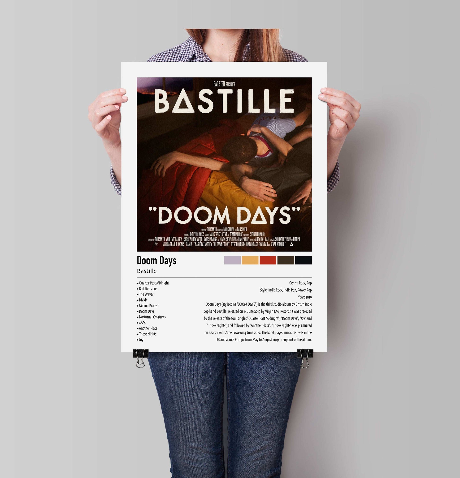Bastille | Doom Days | Custom Album Cover Poster Print