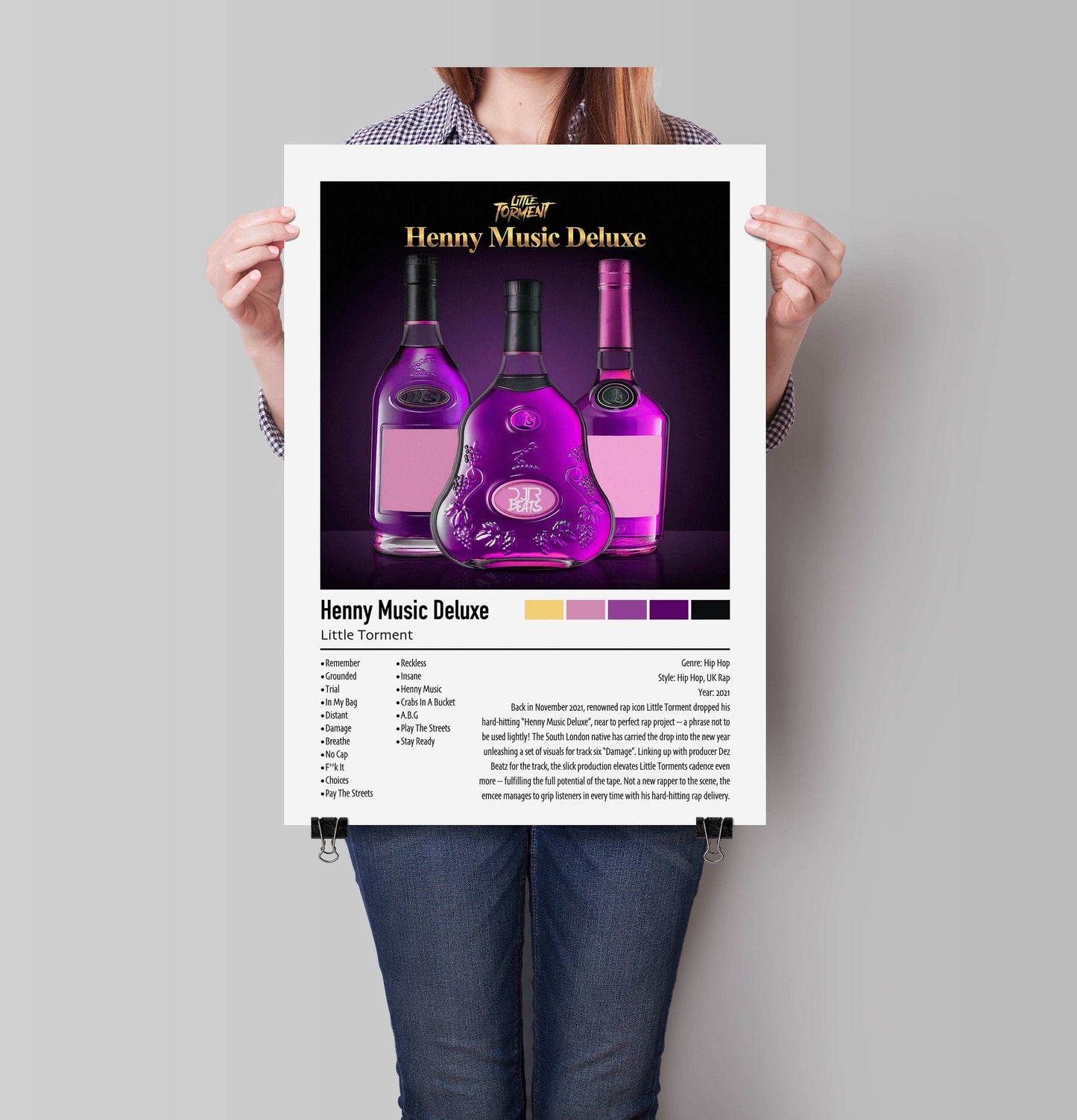 Little Torment | Henny Music Deluxe | Custom Album Cover Poster Print