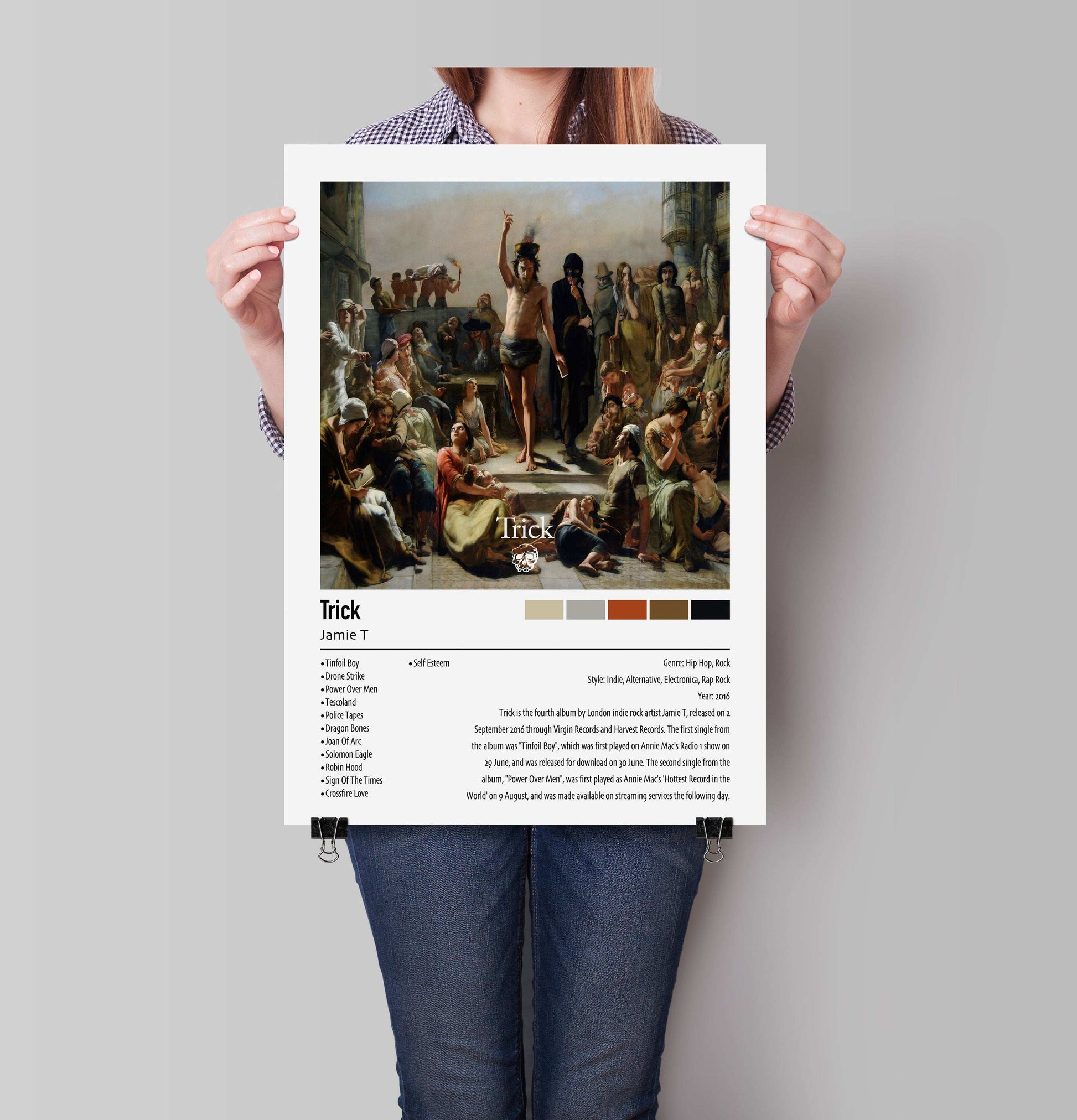 Jamie T | Trick | Custom Album Cover Poster Print