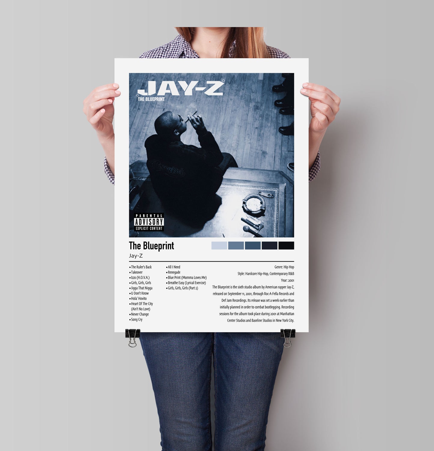 Jay-Z | The Blueprint | Custom Album Cover Poster Print