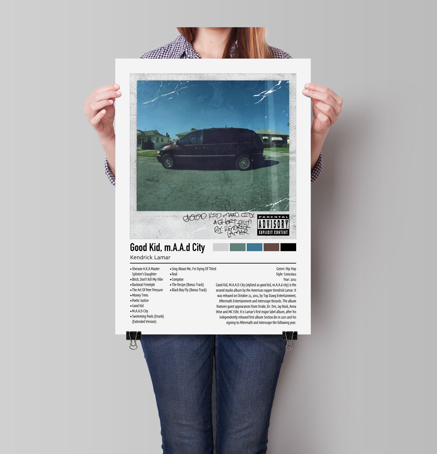 Kendrick Lamar | Good Kid, m.A.A.d City (Deluxe) | Custom Album Cover Poster Print