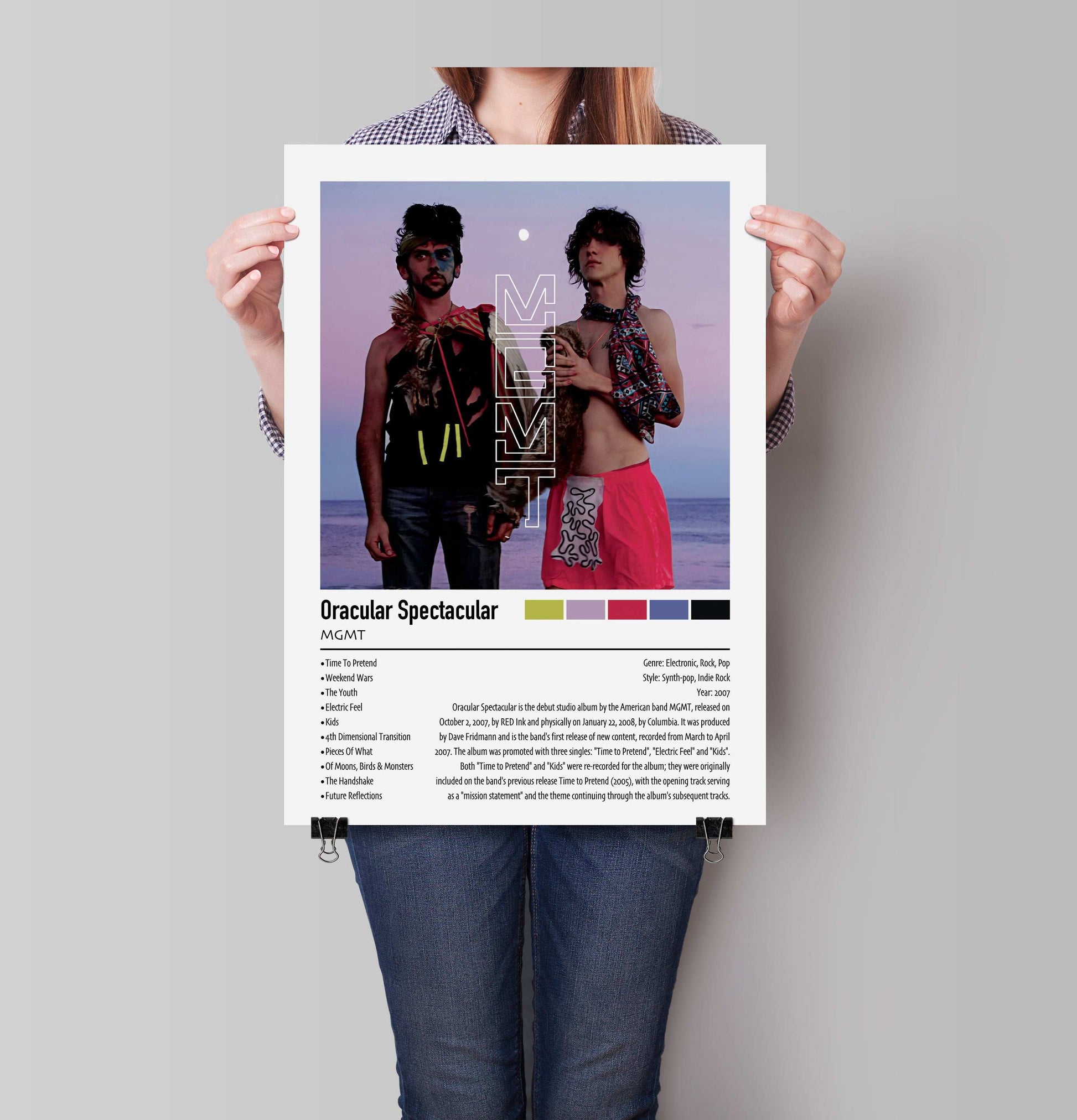 MGMT | Oracular Spectacular | Custom Album Cover Poster Print
