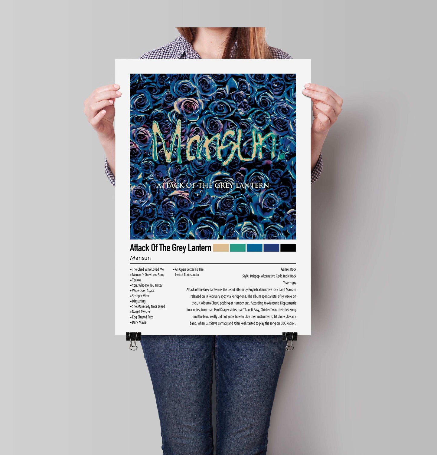 Mansun | Attack Of The Grey Lantern | Custom Album Cover Poster Print