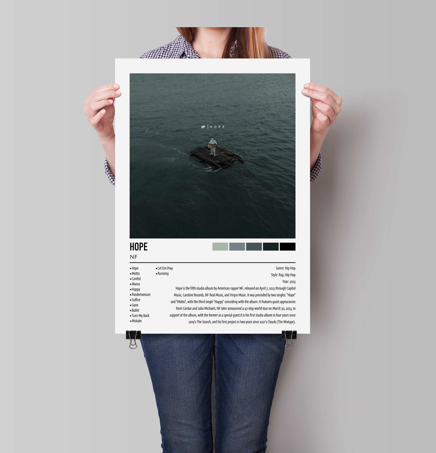 NF | HOPE | Custom Album Cover Poster Print