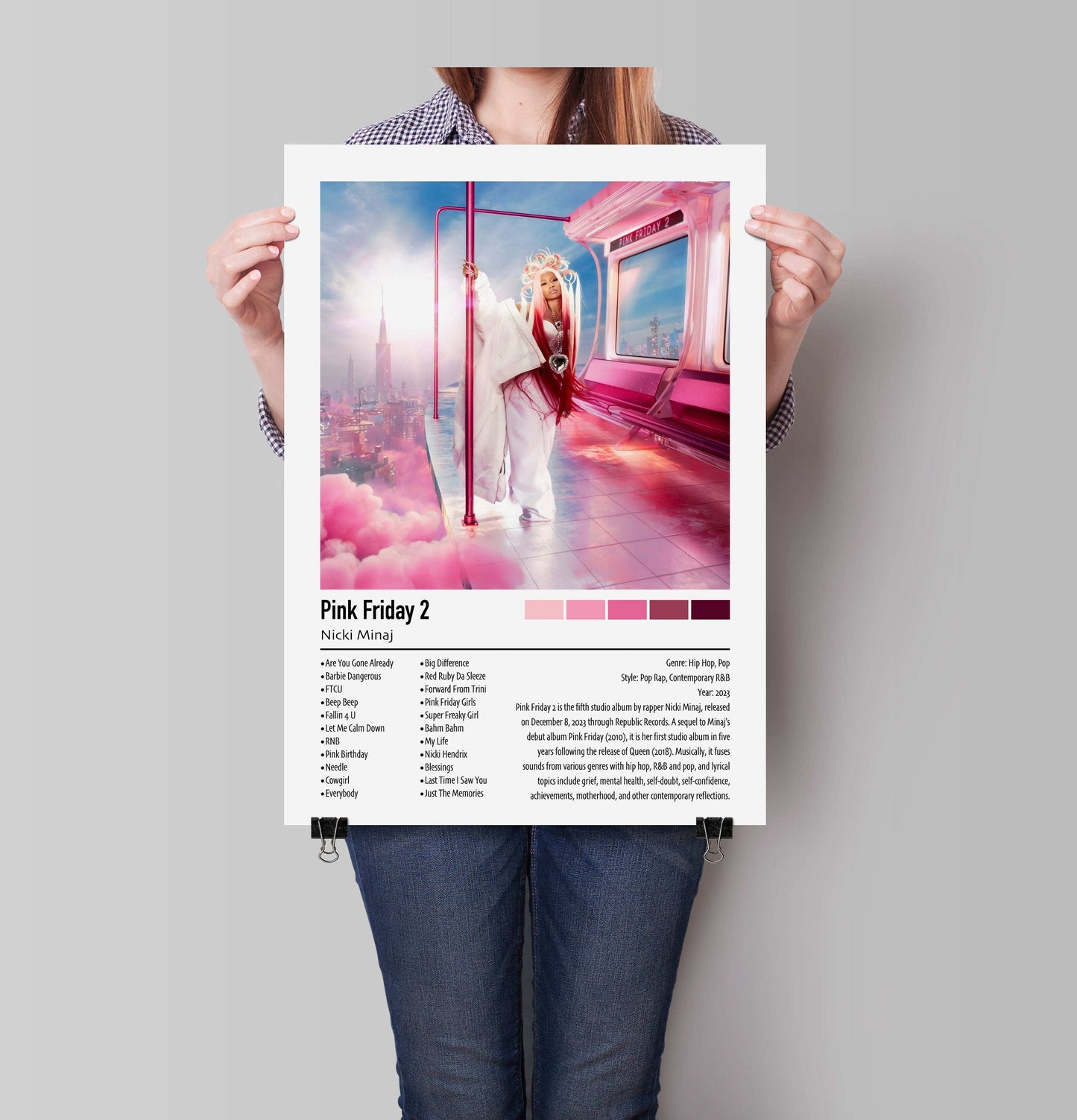 Nicki Minaj | Pink Friday 2 | Custom Album Cover Poster Print